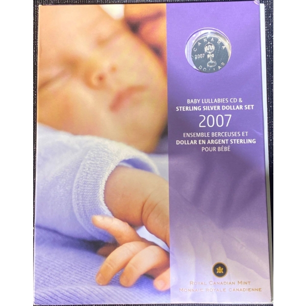 2007 Baby's Lullabies CD & Coin Set 92.5% Silver 7 Grams