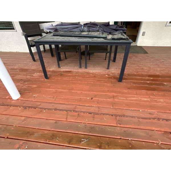 Patio Table with 6 Chairs & Umbrella 