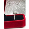 Image 4 : 2ct Radient Cut Moissanite Set with 16 Round Cubic Zirconia 925 Silver Ring - Size 9