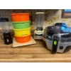 Image 1 : Vintage Retro Colored Tupperware, Osterizer Vintage Blender. TFal AirFryer & Hand Mixer
