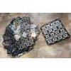 Image 1 : Large Stack Of Retro Mirror Panels 12x12 w/ Scattered Snowflake Winter Charms