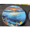 Image 3 : Sea Life Themed Plates from Bradford Exchange and Vintage Australian Tea Towels