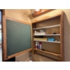 Image 2 : Oak Medicine Cabinet With Mirror & Towel Bar 