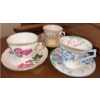 Image 9 : English Bone China Teacup Trios