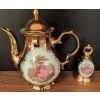 Image 9 : German Gloria and Royal Chelsea Tea Set with Gilded Details