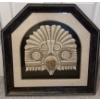 Image 1 : Depiction Of Mayan Ceremonial Mask 30x32 Tribal Art