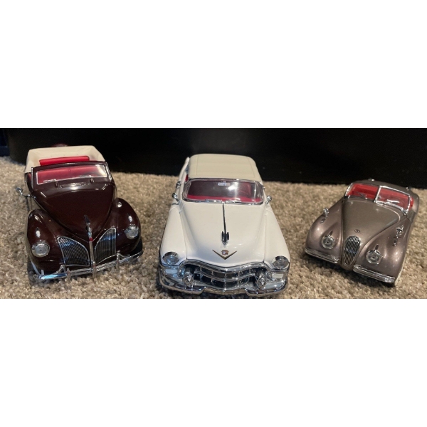 1953 Cadillac El Dorado 1:24 Scale/ 1949 Jaguar XK 120/ 1941 Lincoln Contiental 1:24 Scale
