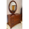 Image 8 : Gibbard Solid Cherry Vanity Dresser with Oval Mirror