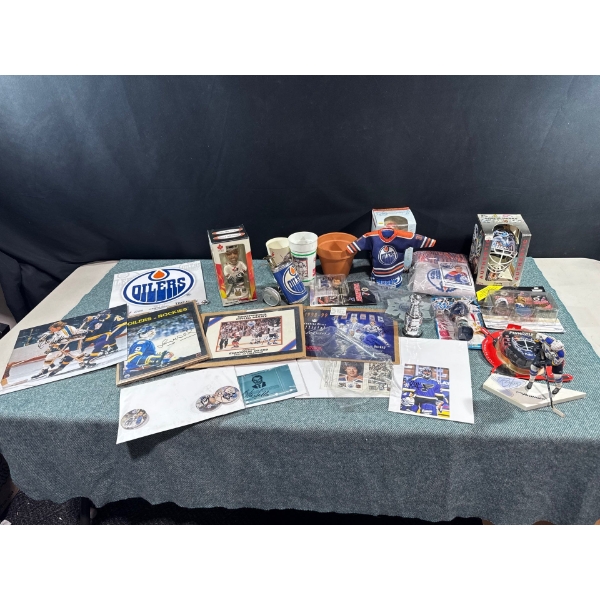 Oilers and St. Louis Blues Autographed Memorabilia 
