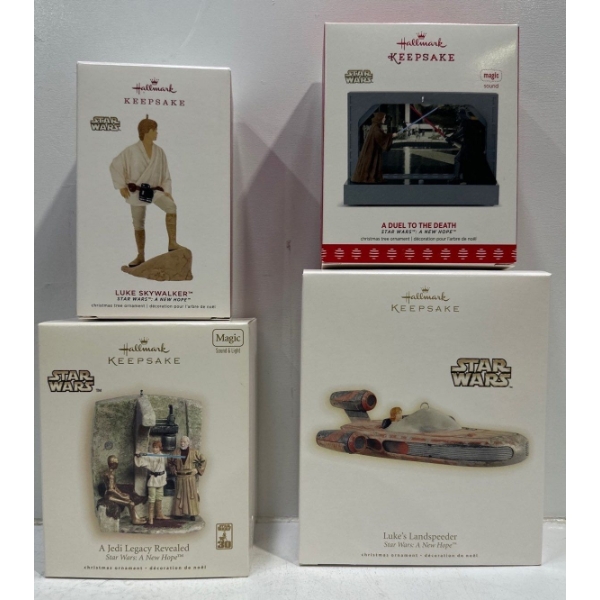 Star Wars-Luke Skywalker, Duel to the Death, Jedi Legacy Revealed, Landspeeder Hallmark Ornaments