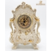 Image 4 : 3 Decorative Items: Buffalo Figurine, Cogsworth Clock, and White Bird Sculpture