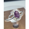 Image 1 : 1.9 gram Certified Silver Sapphire gemstone Ring ($1,973 Appraisal)