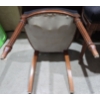 Image 5 : Pair Of Antique Mushroom Hand Embroidered Seat Chairs