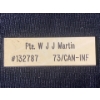 Image 2 : PTE. W.J.J. MARTIN. 73-CAN. INF. 132787 Medals & Dog Tag 