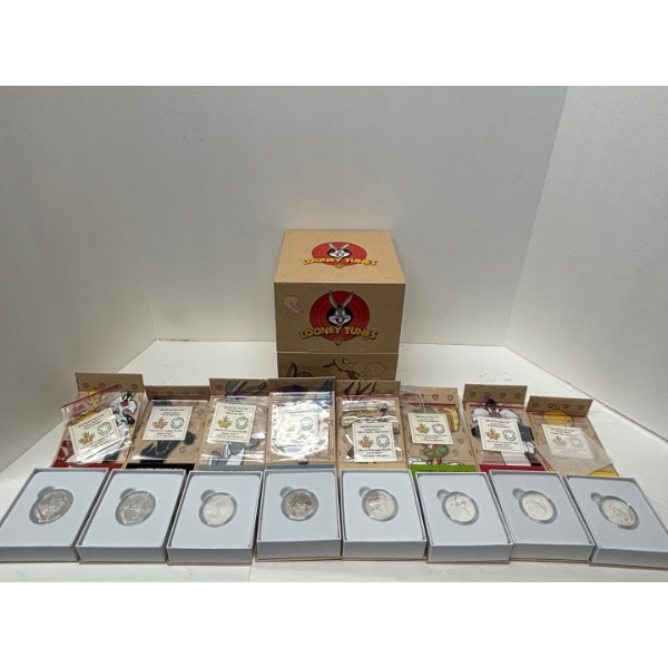 2015 $10 Looney Tunes - Pure Silver 8-Coin Set