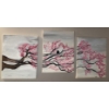 Image 3 : 3 Piece Cherry Blossom Art w/ Decorative 3D Botanicles 