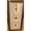 Image 4 : Needlepoint Art: Yellow Roses: 14.5 X 24, Three Cutout Matting Roses: 22 X 11, Two X Oval 9 X 7 