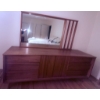 Image 6 : Wooden Dresser with Integrated Mirror and Sliding Doors