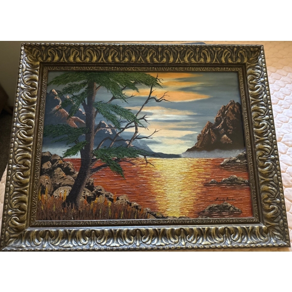 Joanne Hayman - 'Tree By The The Sea' 21x18