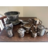 Vintage Canadian national railroad Company, and hotel, Vancouver, silver tea, pots, creamers, servin