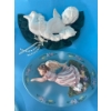 Image 5 : Terracotta Partylite Shelf Angel (Chip on Foot; 8T) & Various Angelic Decor  Hangables 