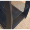 Image 3 : Black MDF 4 Shelf Stereo Stand 21 1/2 w, 39 h, 20 d