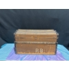 Image 4 : Antique Wooden Chest 36Wx19.5Dx22H