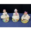 Image 1 : Meissen Dresden Floral China Figurines (CANNOT SHIP)