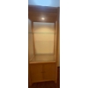 Image 5 : Wicker Display Cabinet with Glass Shelves and Interior Lighting