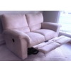 Image 4 : Lazy Boy Reclining Loveseat with Beige Upholstery