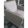 Image 3 : Two Outdoor Patio Chairs  27.5 W, 26 D, 29.5 T w/ Cushions and Side Table 18 W,18 D, 17.5 T