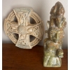 Image 2 : Brass Inclinometer Dublin Cross Mayan Stone Idol & More 9T