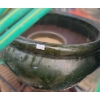 Image 2 : Pots- Green 18" Diameter Top, 11 T and Resin 14.5 T (Cracked Base)