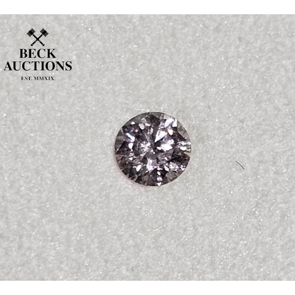 Round Argyle Pink Diamond 0.08 Ct