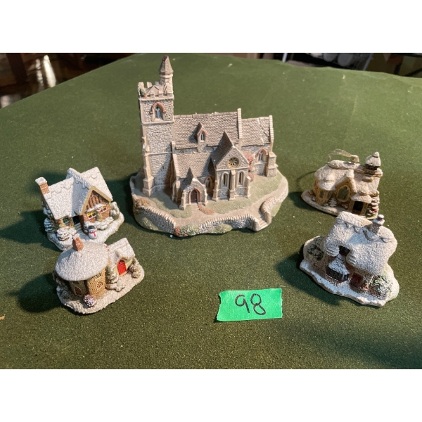 Lilliput Lane Collection: Let it Snow, Partridge Cottage, Little Snow Drop, Glad Tidings