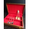 Image 1 : Three W M Rogers & Son Stainless Spoons, Two Serving Spoons (Tested/ Not Silver) and Box 15 X 11