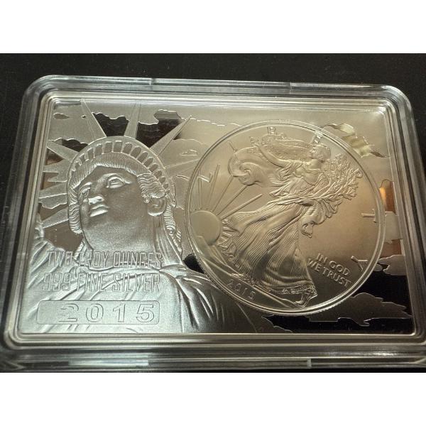 2015 3 Troy Ounce USA Special Limited Anniversary Coin & Bar United States Mint 5000 Mintage