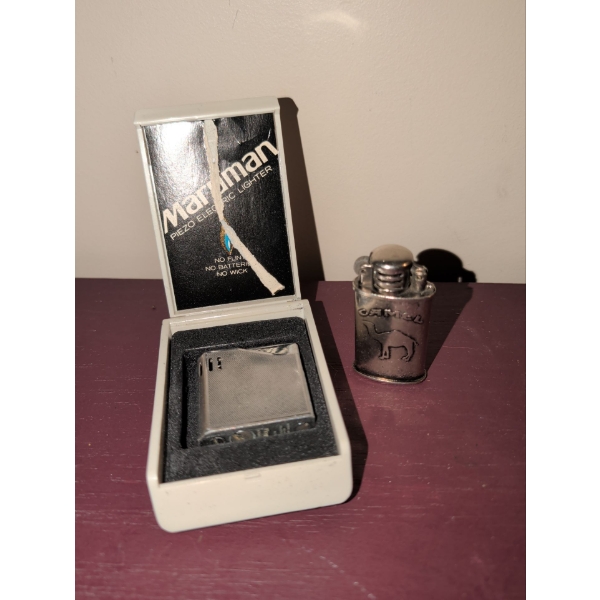 Vintage Refillable Lighters - Maruman & Camel 
