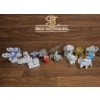 Image 1 : Elephant Figurines in Ceramic, Metal, and Resin - Group of 15