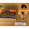 Lion King Watch w Wood Box & Postcard Book (New)