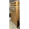 Image 3 : Freestanding or Wall Mounted Wooden Wine Rack 40x25x72"tall