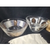 Image 2 : Glass Bowls & Cane Basket Wine Decanter