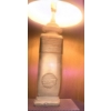 Image 1 : Ceramic Table Lamp with Textured Base and Fabric Shade