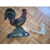 Rooster 14 T and Cat 5 T Cast Iron Doorstops 