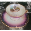 Image 2 : Crystal Glasses & Various Fine Bone China Decor Pieces, Bavaria Teacup + Saucer Sets 