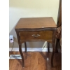 Image 1 : Wooden Sewing Table w/ Antique Sewing Machine 'Arrow' - Table is 22W, 18D. 31T 