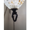 Image 2 : Vintage Hanging Chain Light w/ Glass Shade (Attaches to Ceiling Hook, Plug to Wall Connection)