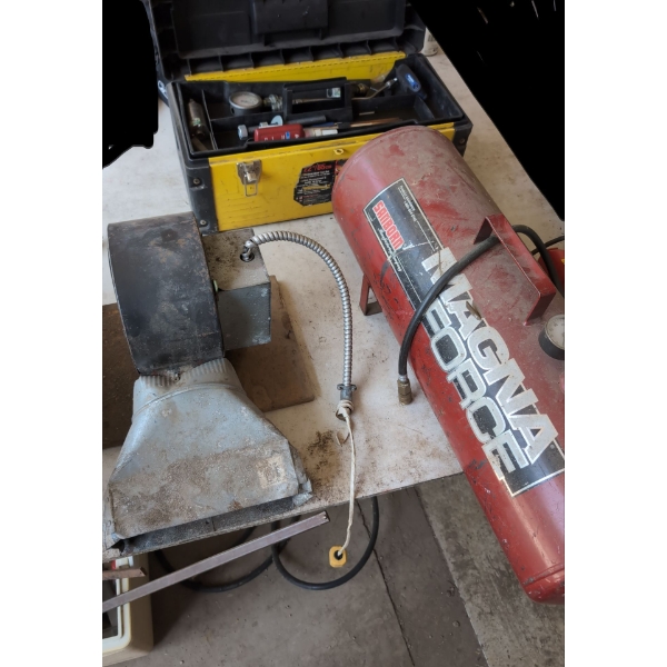 Magna Force Air Tank, Drying Fan, Misc Tool Kit w/ Tools 