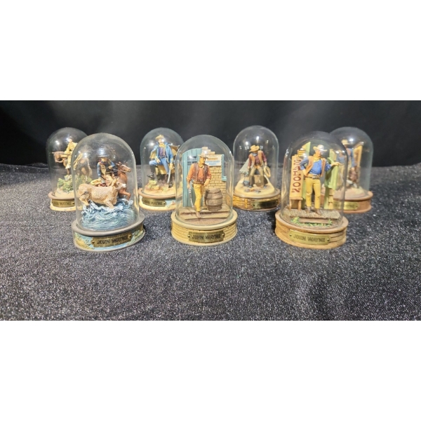John Wayne Franklin Mint Heirloom Cold-Cast Porcelain Collectibles 