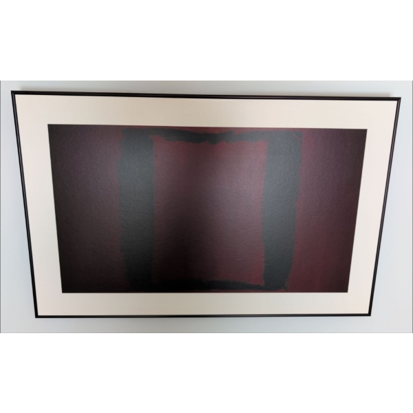 Mark Rothko Framed Art Print - Black On Maroon